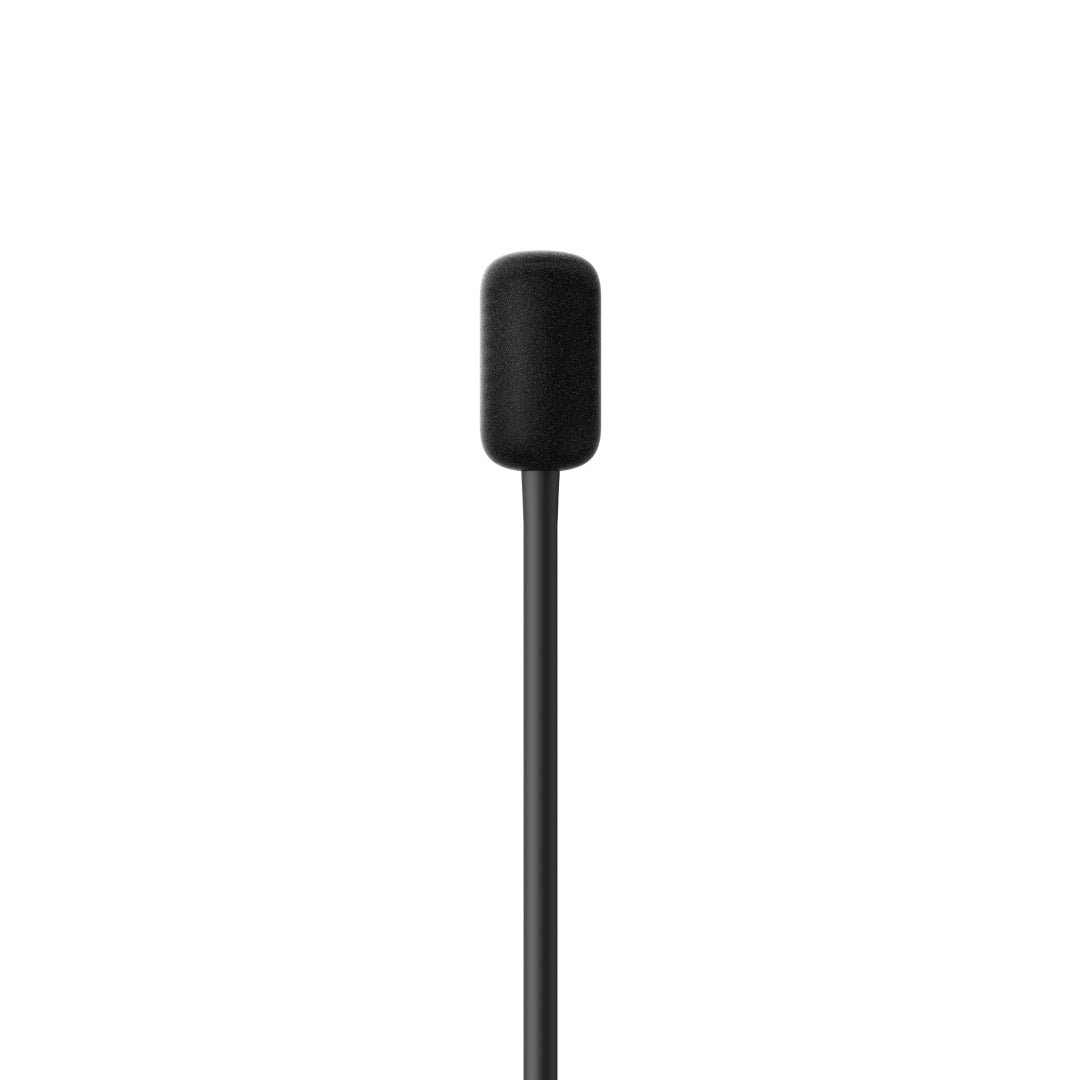 Black AeroBand guitar microphone with foam windscreen on a white background.