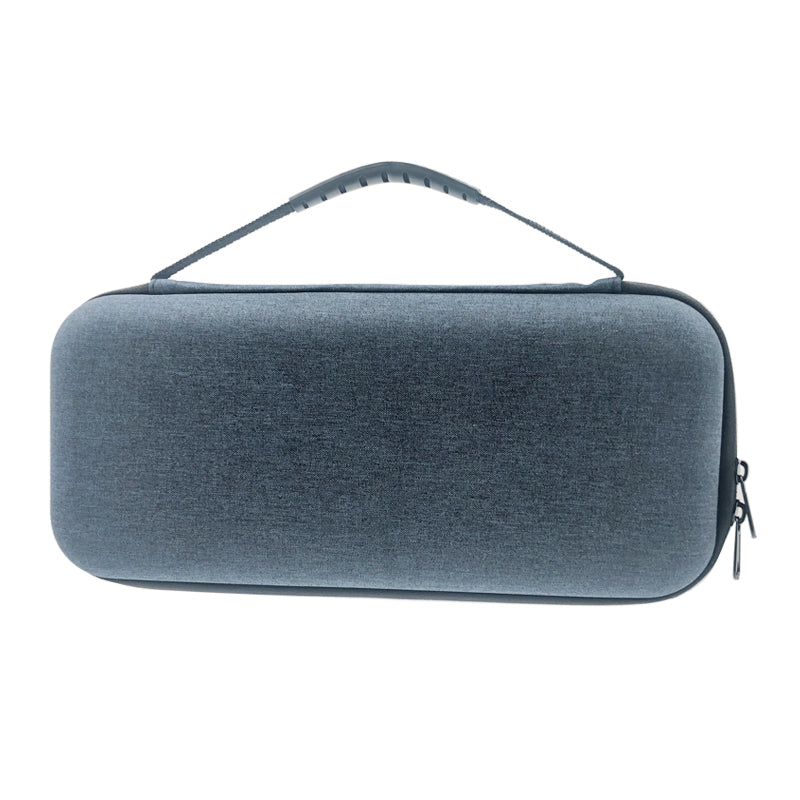 Dark gray EVA PocketDrum storage bag with textured exterior and integrated handle, perfect for travel.