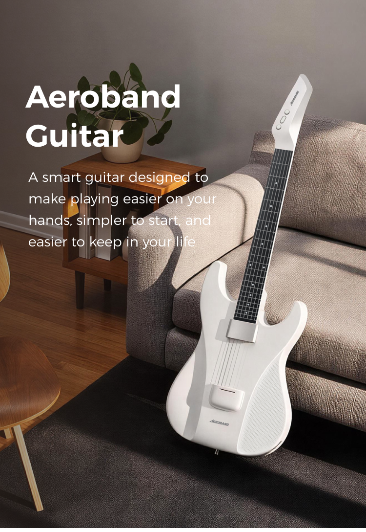 Digital Travel Guitar | MIDI, Built-in Speaker & Capo – AeroBand Digital Travel Guitar | MIDI, Built-in Speaker & Capo – AeroBand