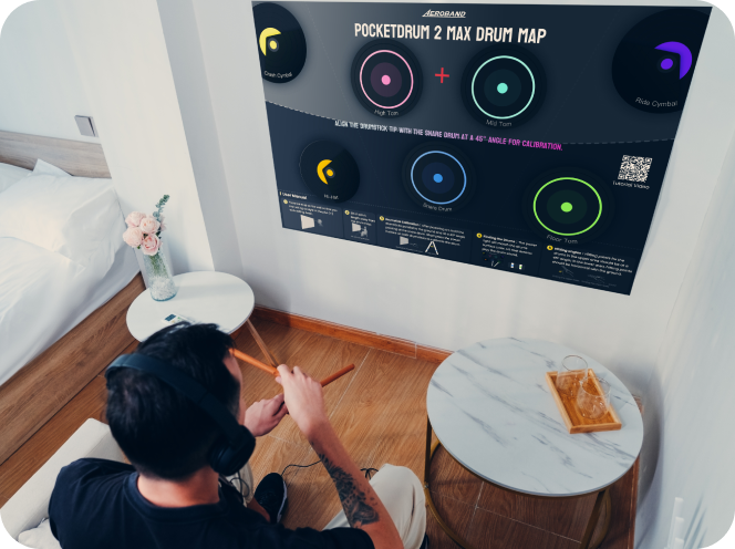 PocketDrum 2 Max | Portable Electric Drums – AeroBand PocketDrum 2 Max | Portable Electric Drums – AeroBand